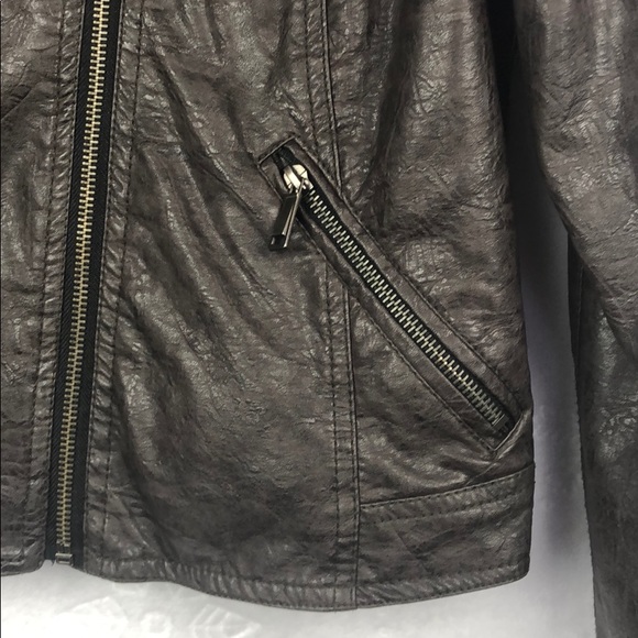 L2 Faux Leather Jacket Size M - Picture 2 of 8